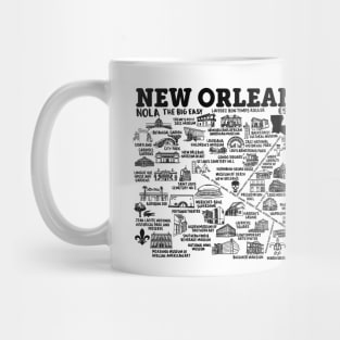 New Orleans Map Mug